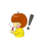 apple's girl（個別スタンプ：25）