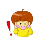 apple's girl（個別スタンプ：34）