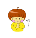 apple's girl（個別スタンプ：36）