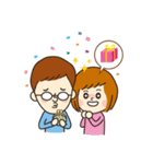 Loving young couple（個別スタンプ：1）