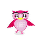 pink pink Owl（個別スタンプ：1）