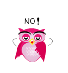 pink pink Owl（個別スタンプ：9）
