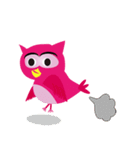 pink pink Owl（個別スタンプ：10）