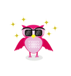 pink pink Owl（個別スタンプ：17）