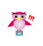 pink pink Owl（個別スタンプ：24）