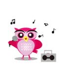 pink pink Owl（個別スタンプ：25）