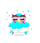 pink pink Owl（個別スタンプ：28）