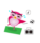pink pink Owl（個別スタンプ：31）
