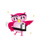 pink pink Owl（個別スタンプ：33）