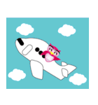 pink pink Owl（個別スタンプ：35）