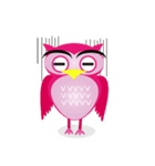 pink pink Owl（個別スタンプ：37）