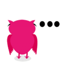pink pink Owl（個別スタンプ：38）