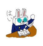 ブロックうさぎ（個別スタンプ：2）