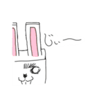 ブロックうさぎ（個別スタンプ：3）