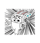 ブロックうさぎ（個別スタンプ：6）