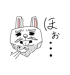 ブロックうさぎ（個別スタンプ：7）