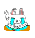 ブロックうさぎ（個別スタンプ：8）