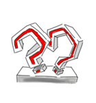 ブロックうさぎ（個別スタンプ：11）
