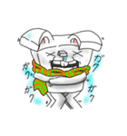 ブロックうさぎ（個別スタンプ：16）