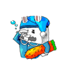 ブロックうさぎ（個別スタンプ：19）