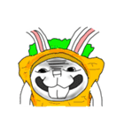 ブロックうさぎ（個別スタンプ：21）