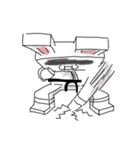ブロックうさぎ（個別スタンプ：23）