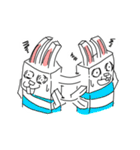 ブロックうさぎ（個別スタンプ：27）