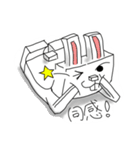 ブロックうさぎ（個別スタンプ：36）