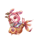 Pink Phang Phang - what what what！！（個別スタンプ：18）