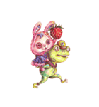 Pink Phang Phang - what what what！！（個別スタンプ：22）