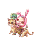 Pink Phang Phang - what what what！！（個別スタンプ：24）