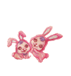 Pink Phang Phang - what what what！！（個別スタンプ：37）