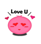 QQ Pink Circle（個別スタンプ：4）