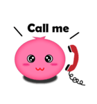 QQ Pink Circle（個別スタンプ：6）