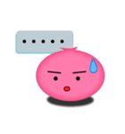QQ Pink Circle（個別スタンプ：34）