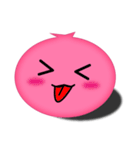 QQ Pink Circle（個別スタンプ：35）