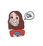 Goofy Girl , EMMA ＆ BANA（個別スタンプ：36）