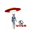 Alien Contact TextSpeak（個別スタンプ：1）