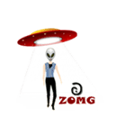 Alien Contact TextSpeak（個別スタンプ：3）