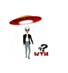 Alien Contact TextSpeak（個別スタンプ：5）