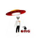 Alien Contact TextSpeak（個別スタンプ：7）