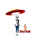 Alien Contact TextSpeak（個別スタンプ：9）
