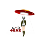Alien Contact TextSpeak（個別スタンプ：14）