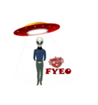 Alien Contact TextSpeak（個別スタンプ：15）