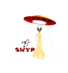 Alien Contact TextSpeak（個別スタンプ：18）