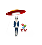 Alien Contact TextSpeak（個別スタンプ：19）