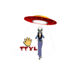 Alien Contact TextSpeak（個別スタンプ：28）