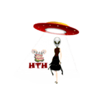 Alien Contact TextSpeak（個別スタンプ：34）