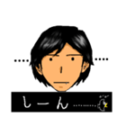 全てマウスで描いたイケメン表情スタンプ（個別スタンプ：25）