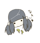 おさげのカノジョがうるさい（個別スタンプ：3）
